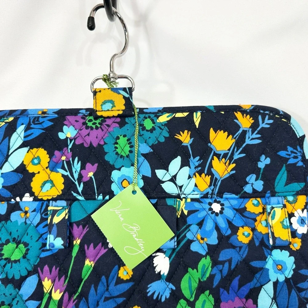 Vera Bradley Midnight Blues Keep It Up Organizer Floral Hanging Travel Bag NWT